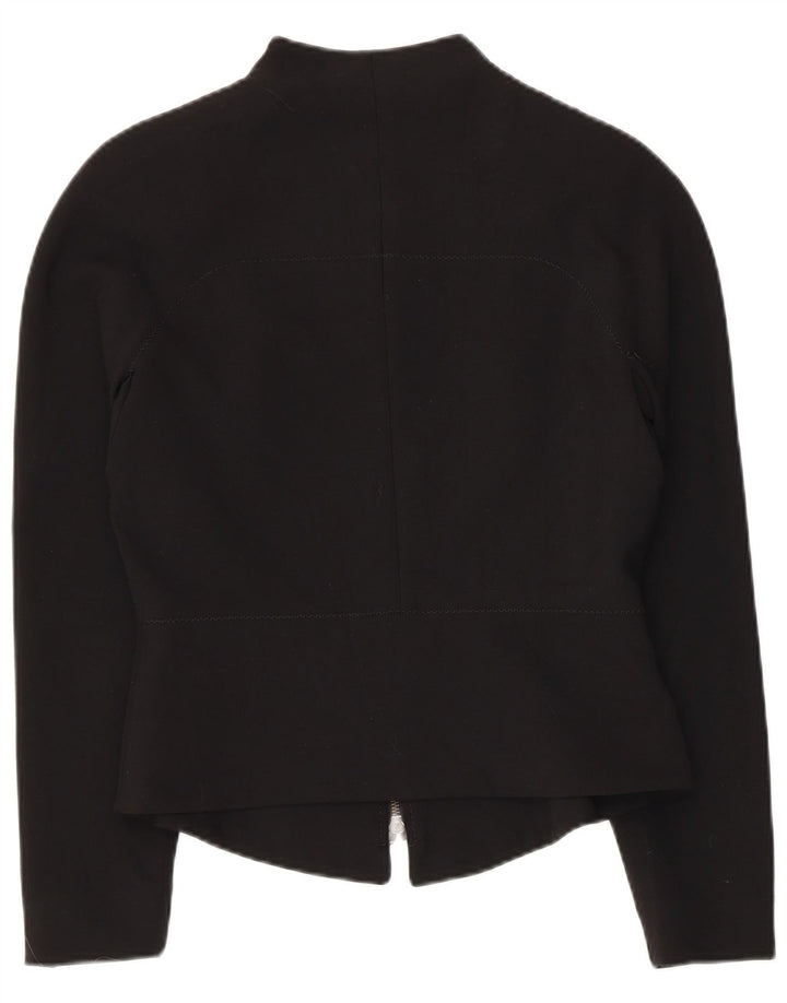 Damska marynarka VINTAGE UK 10, mała, czarna, poliester