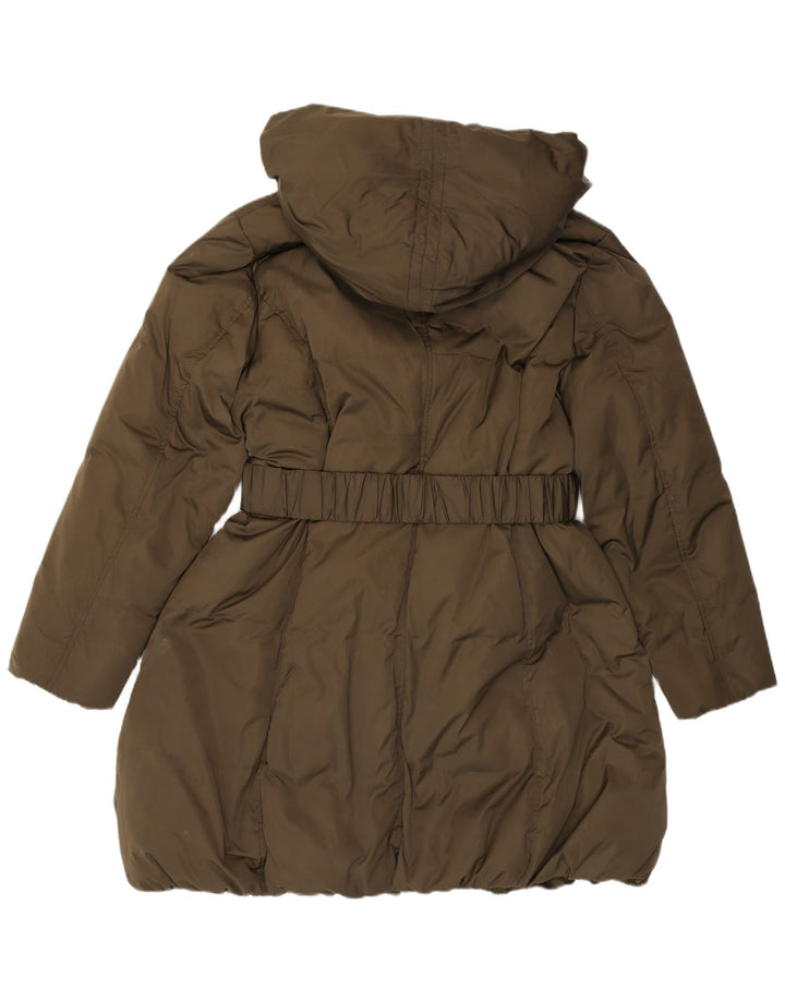Damski płaszcz z kapturem i luźnym krojem Monsoon, UK 18 XL, khaki, poliester