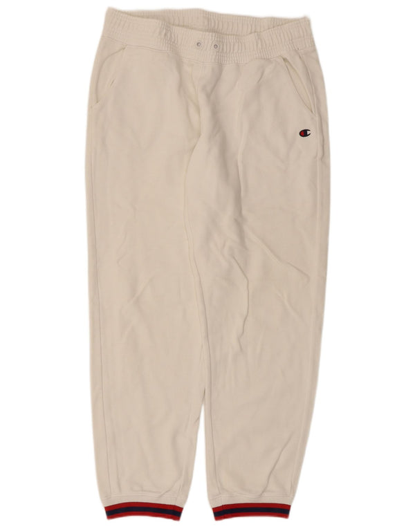 Champion Womens Tracksuit Trousers Joggers UK 14 Large White Colourblock