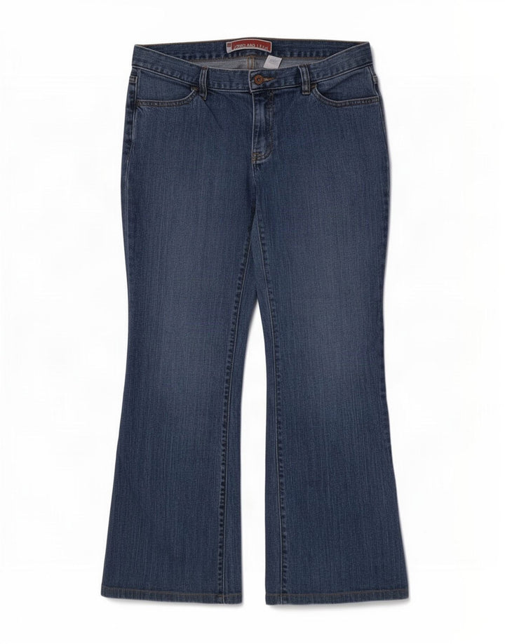 Damskie długie i chude dżinsy Bootcut Gap US 8 Medium W30 L29 Niebieska bawełna