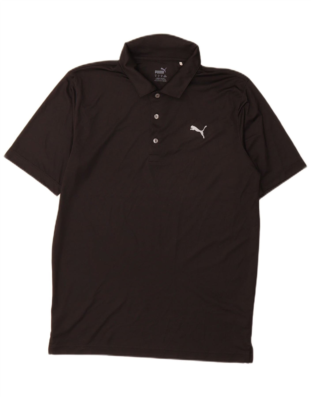 Męska koszulka polo Puma, średni czarny poliester