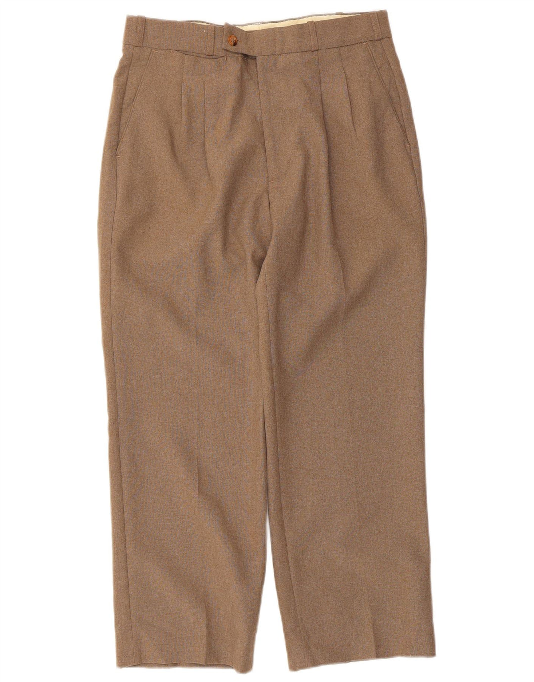 Damskie spodnie garniturowe Farah Straight Pegged W32 L26 Beżowy poliester