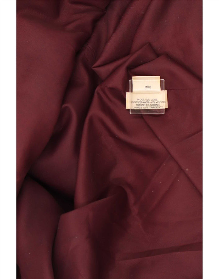 Damski płaszcz oversize Jaeger UK 14, duży, brązowy, wełniany