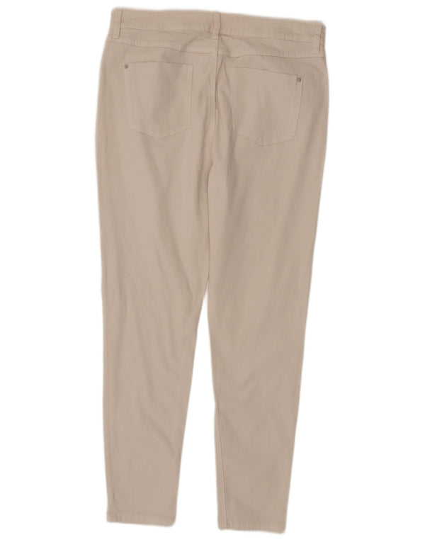 Marks & Spencer Damskie Skinny Jeans UK 14 Large W34 L28 Beżowa bawełna