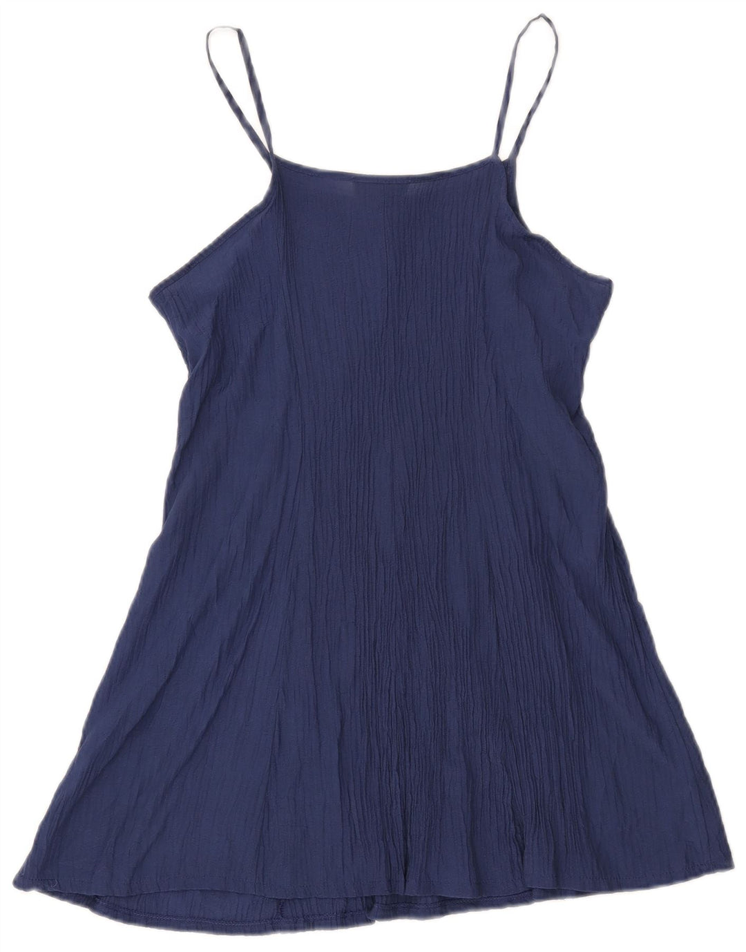 Damska sukienka na ramiączkach VINTAGE UK 14, duża, granatowa wiskoza