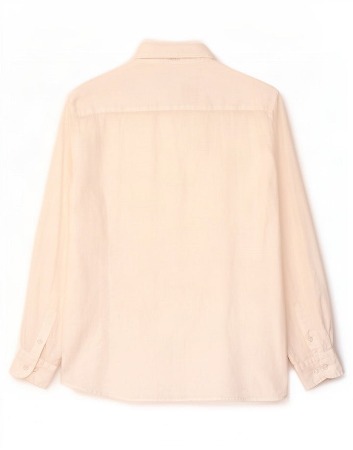 Koszula męska Massimo Dutti XL, biała, lniana