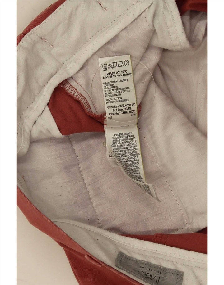 Męskie spodenki Chino Marks & Spencer W38 XL, czerwone, bawełniane