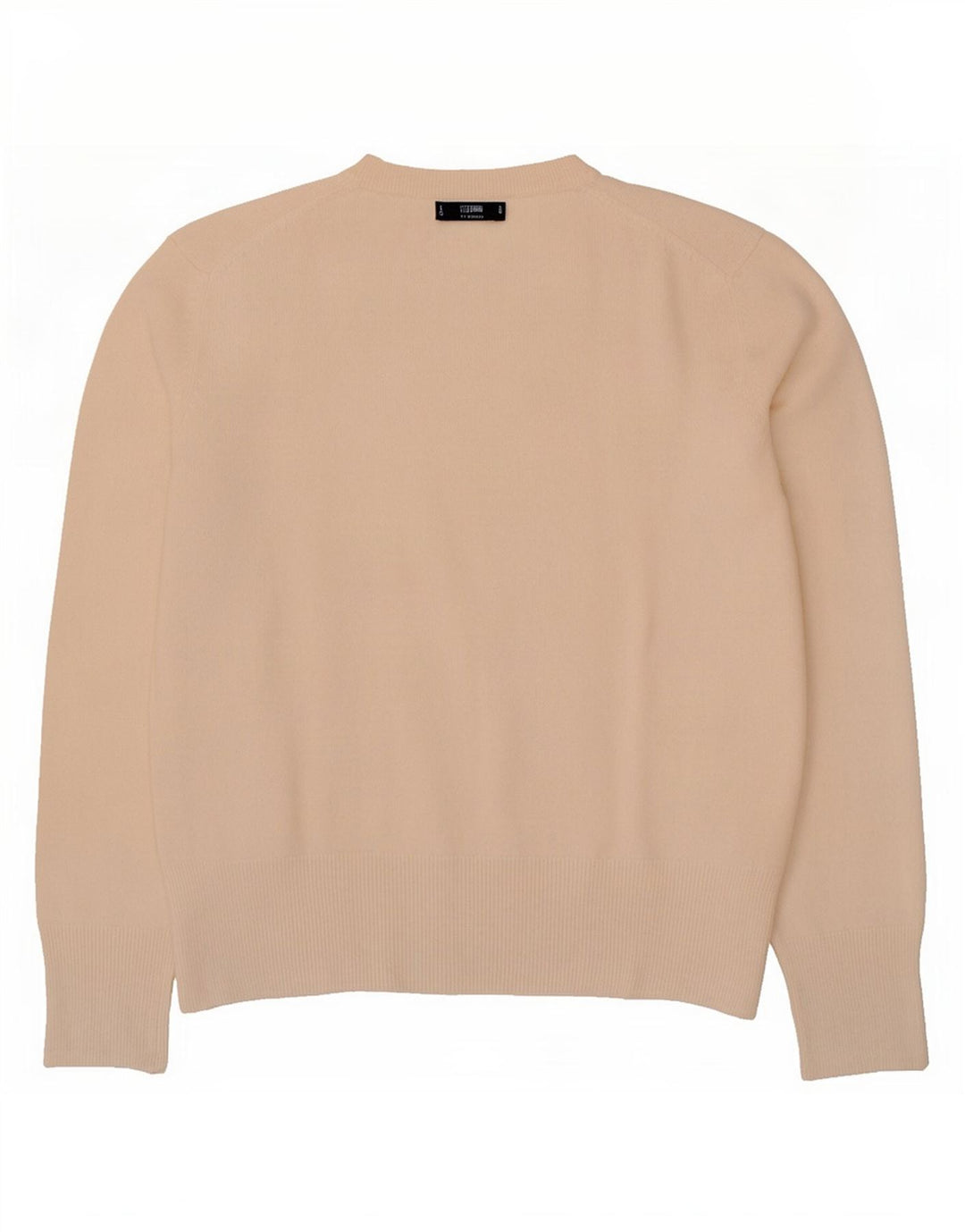 Sweter damski Massimo Dutti z okrągłym dekoltem, UK 14, średni beż