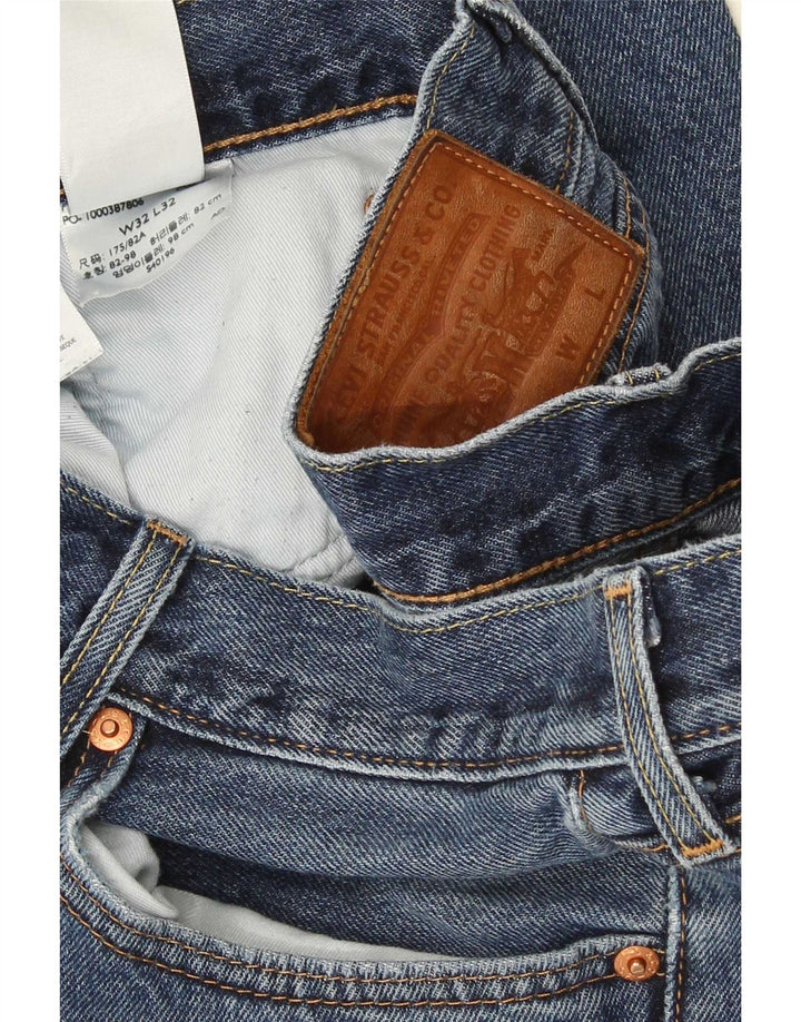 Męskie proste dżinsy Levi's W32 L32 Niebieskie bawełniane