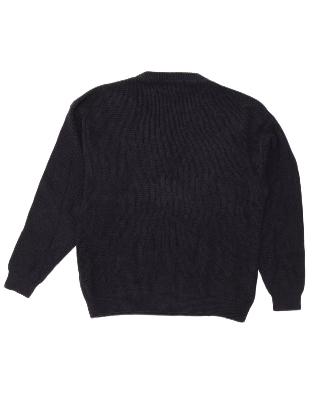 Męski sweter z okrągłym dekoltem Eddie Bauer, średni granatowy, bawełniany