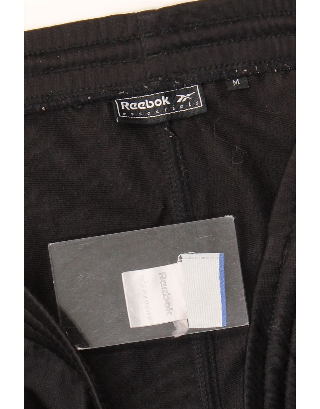 Męskie spodnie dresowe Reebok, średni czarny poliester