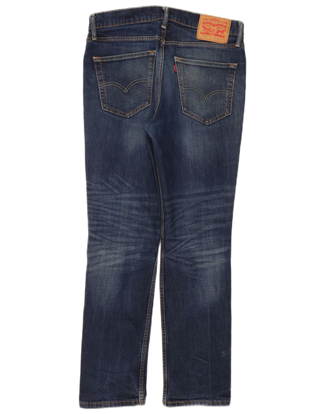 Damskie jeansy Levi's 511 Slim W32 L30 Granatowa bawełna