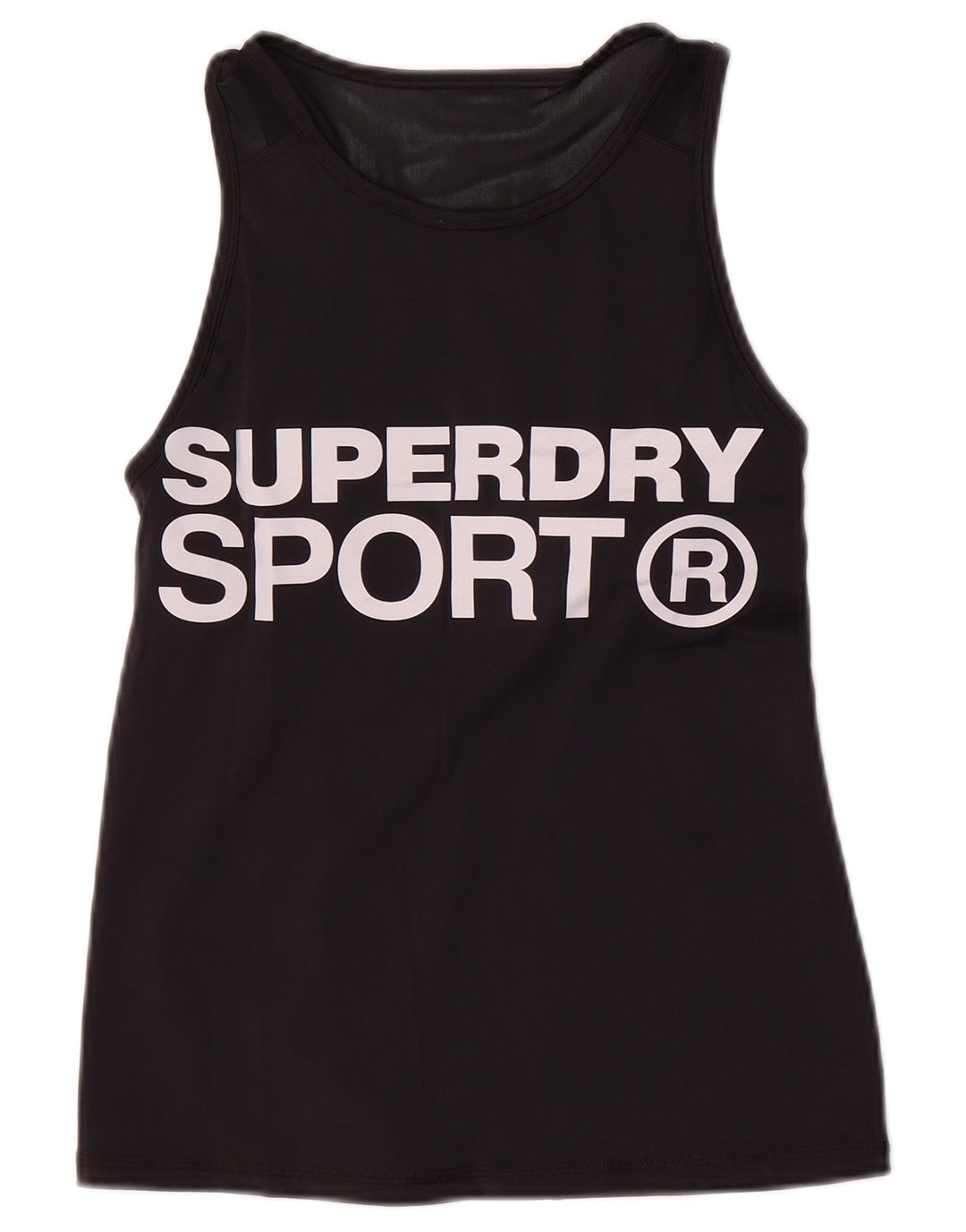 Damska kamizelka z grafiką Superdry Top UK 10, mała, czarna nylonowa