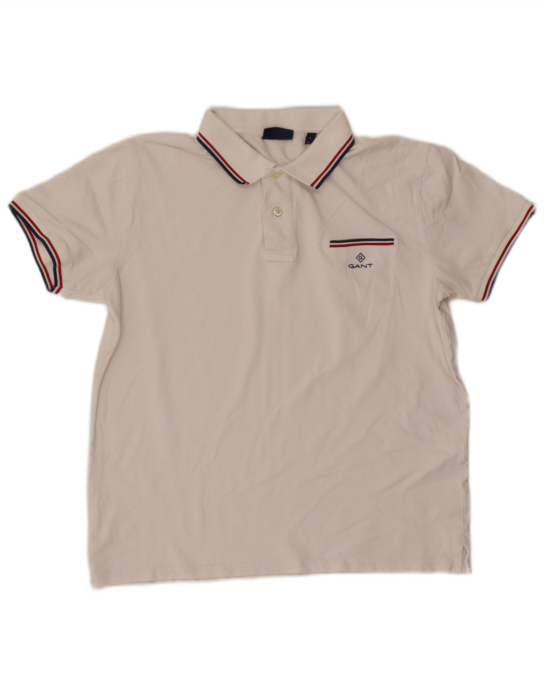 Męska koszulka polo Gant, duża, biała