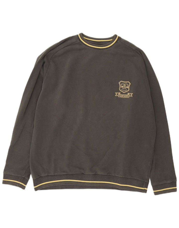 Męska bluza z grafiką Tom Tailor 2XL, szara bawełna