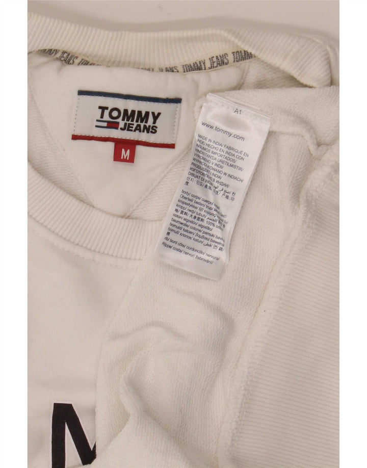 Męska bluza z grafiką Tommy Hilfiger, średnia biała bawełna