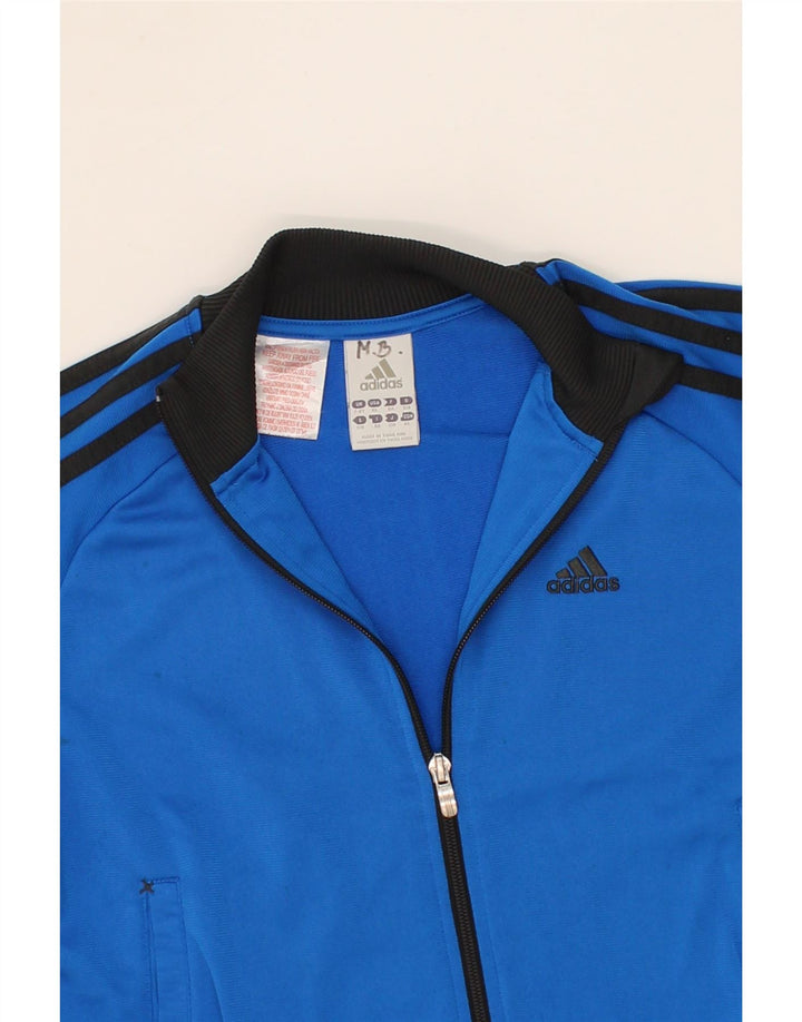 ADIDAS Boys Tracksuit Top Jacket 7-8 Years XL Blue Polyester Vintage Adidas and Second-Hand Adidas from Messina Hembry 