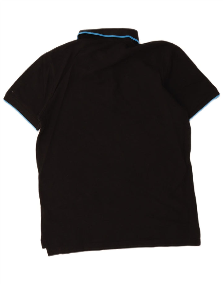 Męska koszulka polo Puma, mała, czarna, bawełniana