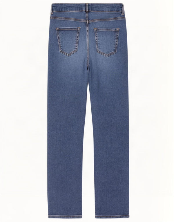 Marks & Spencer Damskie Per Una Straight Jeans UK 10 Małe W28 L27 Niebieskie