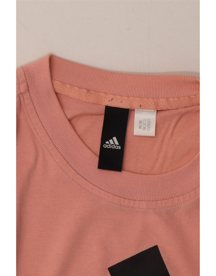 ADIDAS Mens Graphic T-Shirt Top Medium Pink Vintage Adidas and Second-Hand Adidas from Messina Hembry 