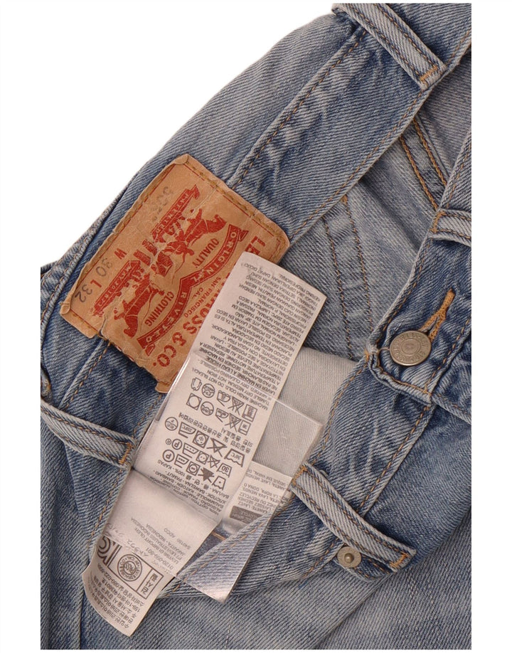Męskie jeansy Levi's 505 Straight W30 L27 Niebieskie bawełniane
