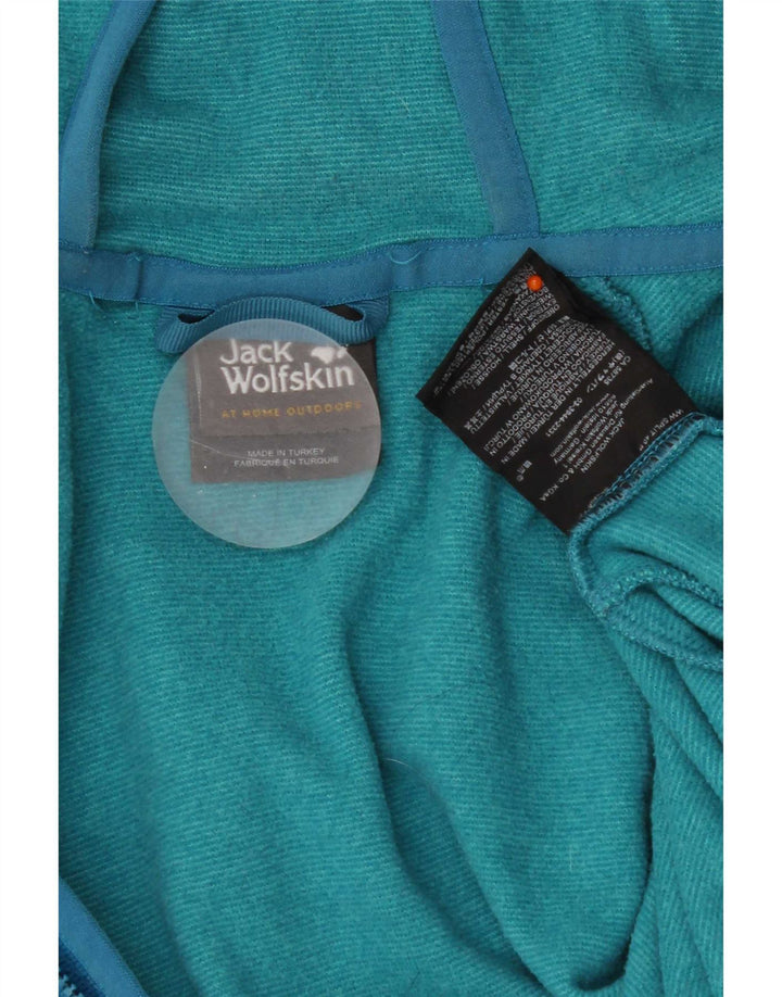 Damska kurtka dresowa z kapturem Jack Wolfskin UK 18 XL, niebieska, poliestrowa