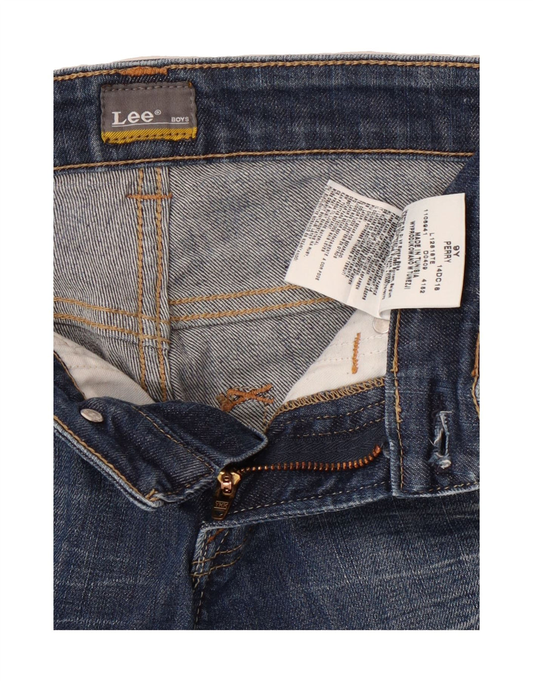 LEE Boys Perry Straight Jeans 8-9 Years W22 L25 Blue Cotton Vintage Lee and Second-Hand Lee from Messina Hembry 