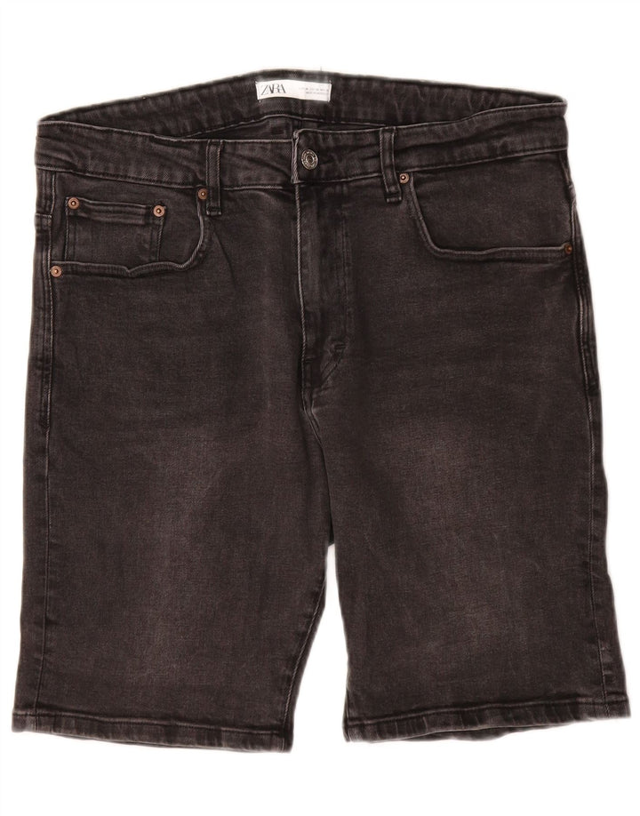 Męskie spodenki jeansowe ZARA EU 46 XL W36 Szara bawełna