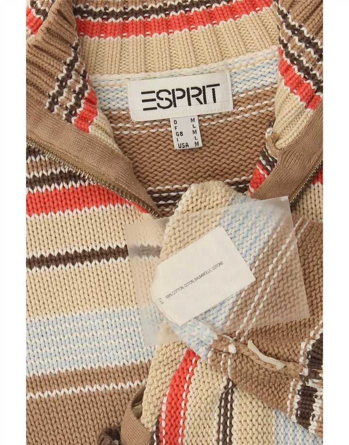 Damski sweter rozpinany Esprit z pełnym zamkiem, UK 12, średnie, wielokolorowe paski