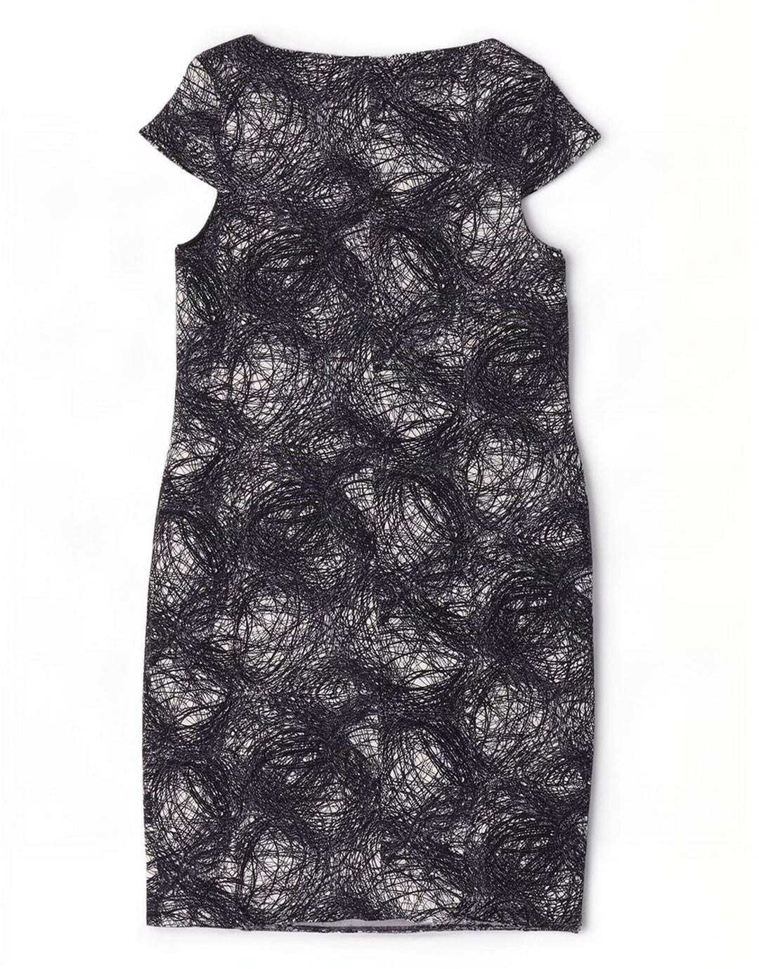 Marks & Spencer Damska sukienka z abstrakcyjnym wzorem UK 20 2XL czarna