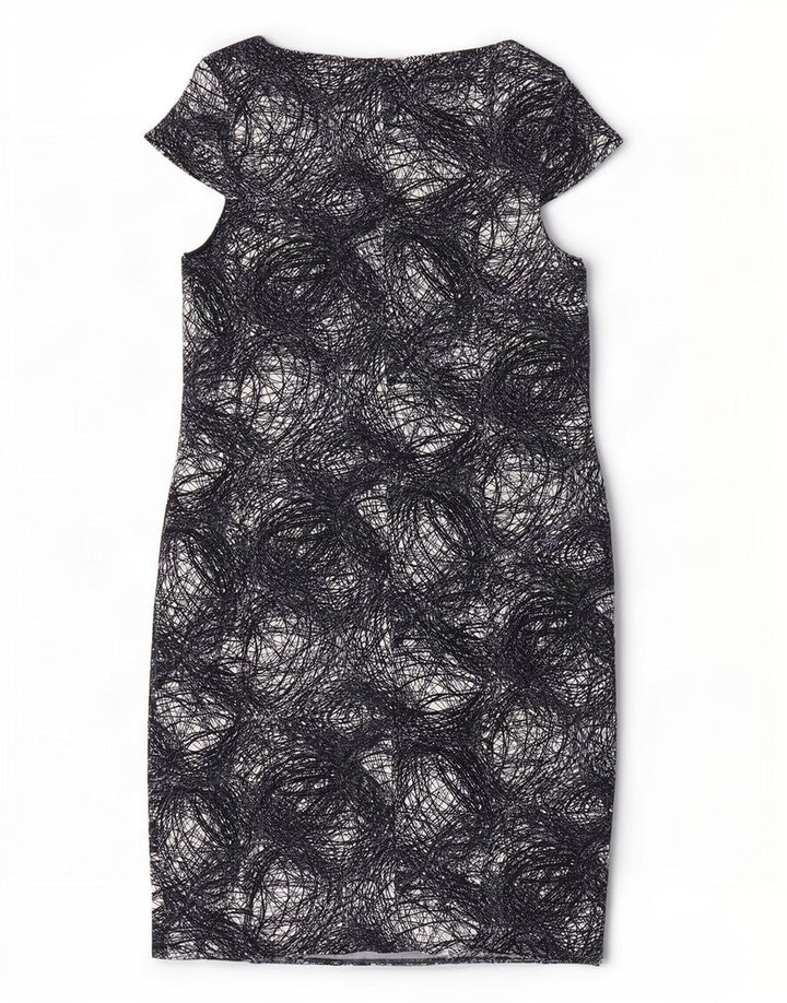 Marks & Spencer Damska sukienka z abstrakcyjnym wzorem UK 20 2XL czarna