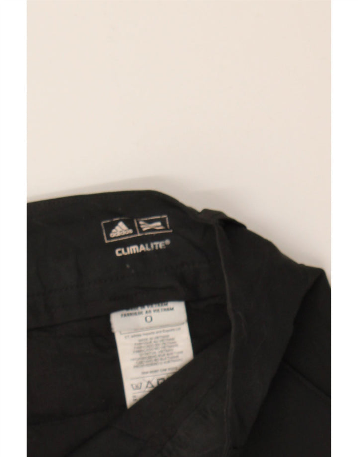 ADIDAS Womens Climalite Chino Shorts US 0 XS W28  Black Polyester Vintage Adidas and Second-Hand Adidas from Messina Hembry 