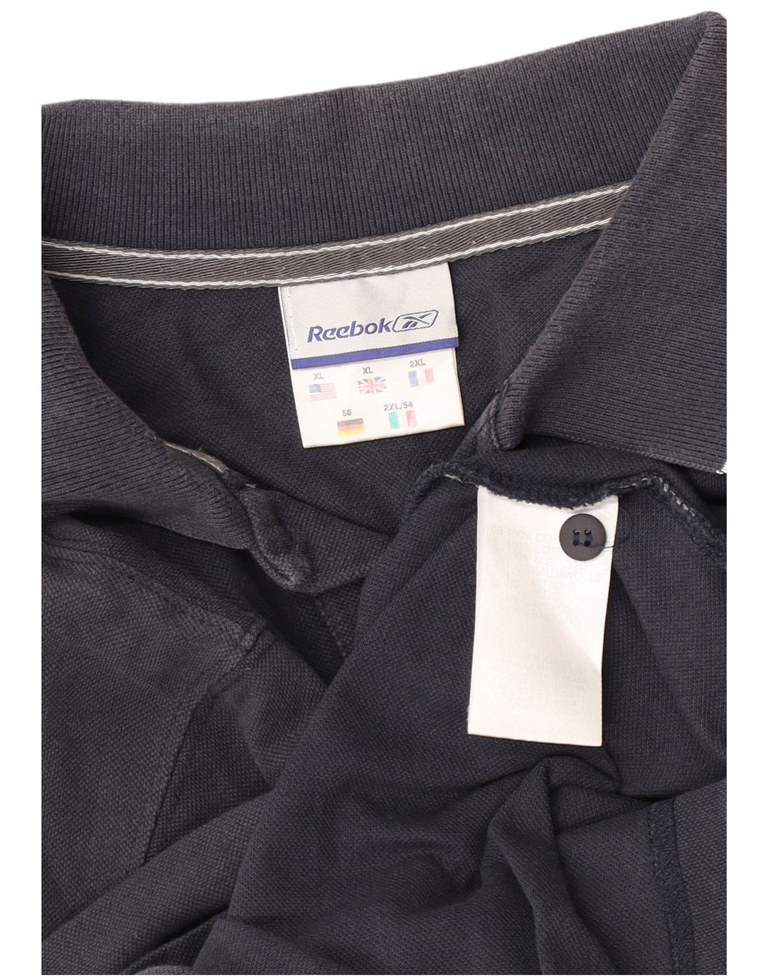 Męska koszulka polo Reebok XL, granatowa, bawełniana