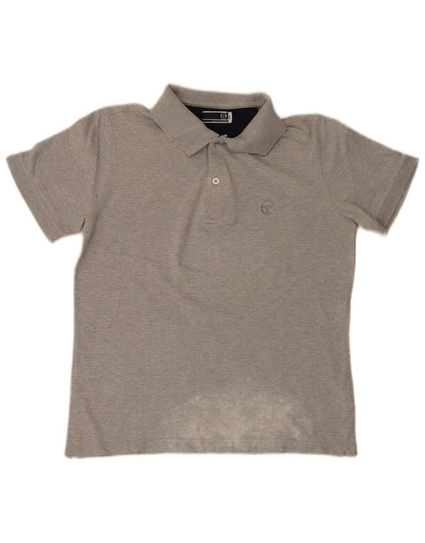 Męska koszulka polo Sergio Tacchini IT 48 Small, szara, bawełniana