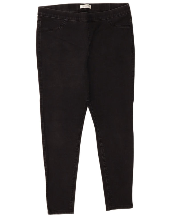 Marks & Spencer Damskie jeansy Jegging UK 16 Large W34 L25 Czarna bawełna