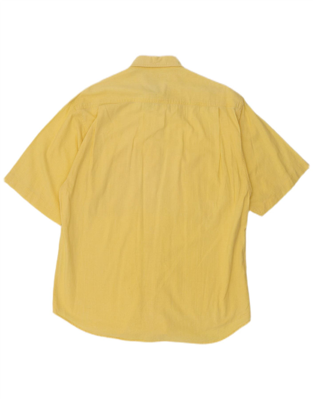 VINTAGE Mens Graphic Short Sleeve Shirt Medium Yellow