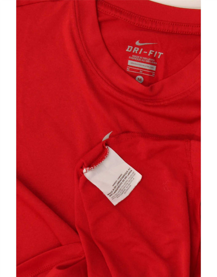 T-shirt chłopięcy Nike Dri Fit, 10-11 lat, średni czerwony poliester