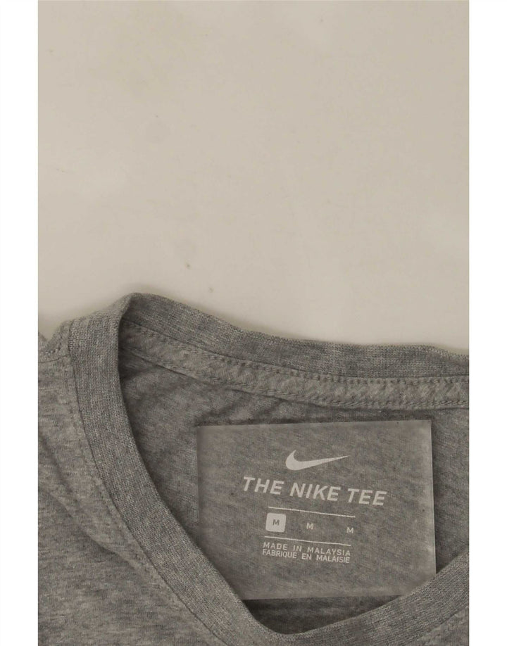 Męski T-shirt z grafiką Nike, średni szary