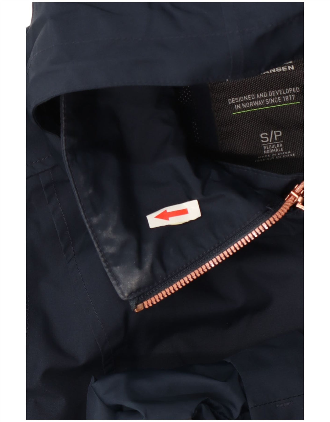 Damski płaszcz przeciwdeszczowy Helly Hansen z podwójnymi piersiami, UK 10, mały, granatowy