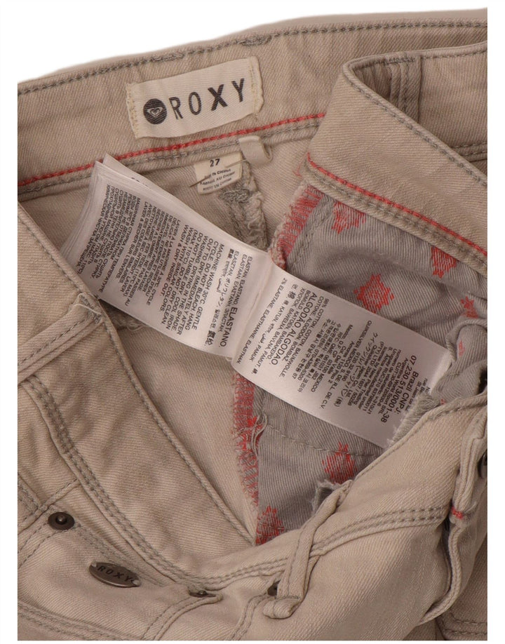 Damskie jeansy obcisłe ROXY W27 L27 Szara bawełna