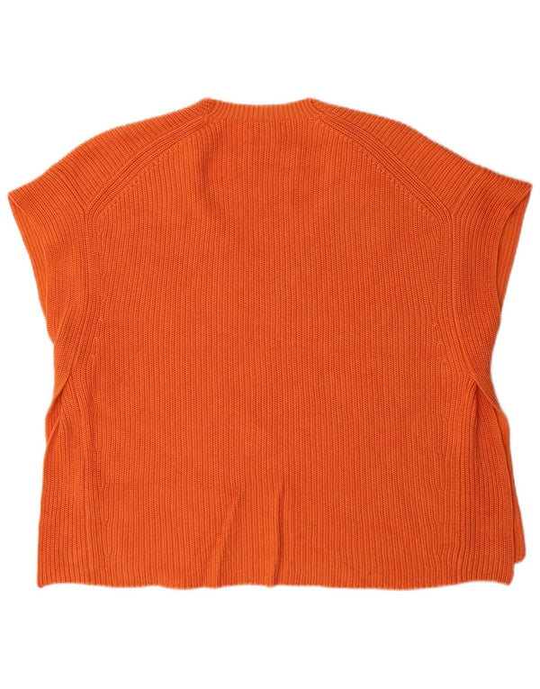 Damski podkoszulek oversize Massimo Dutti UK 14, średni pomarańczowy, bawełniany
