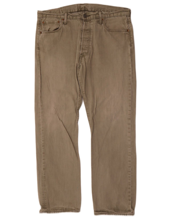 Męskie spodnie Levi's 501 Straight Casual W36 L30 Khaki Cotton