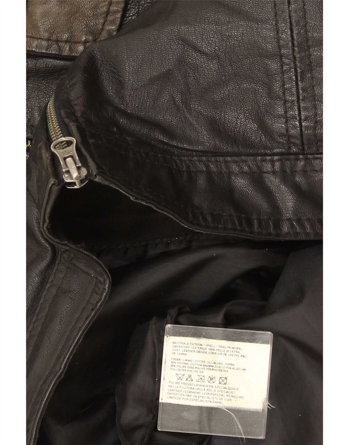 Męska kurtka skórzana Metropolitan IT 52 XL Czarna skóra