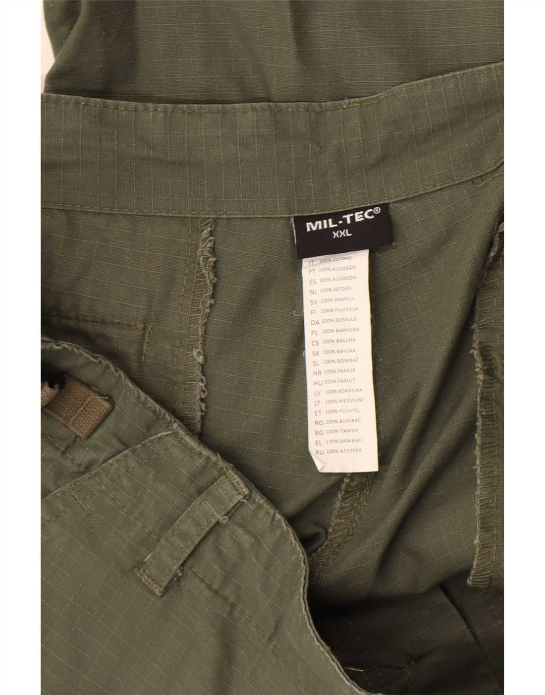 Męskie spodenki bojówki Mil-Tec 2XL W42 Khaki Bawełna