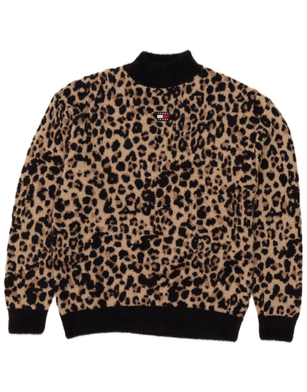 Damski sweter z golfem Tommy Hilfiger UK 14, średni brąz