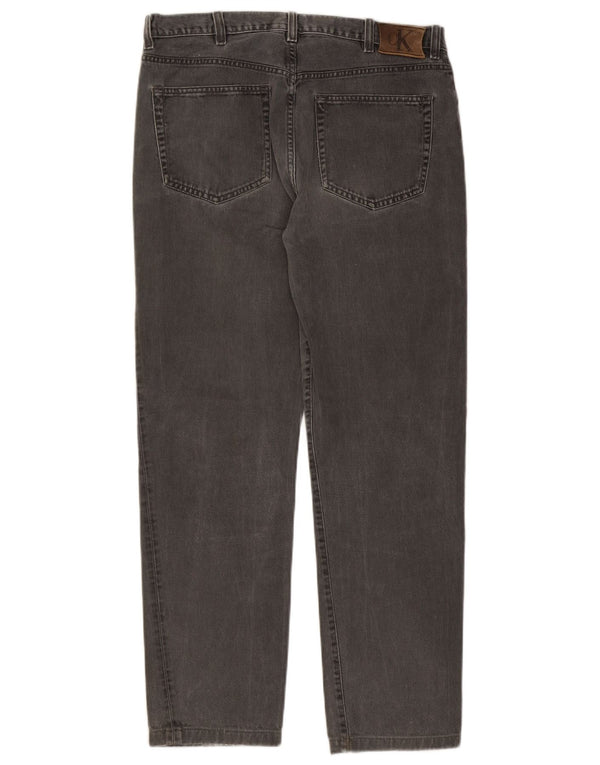 Męskie proste dżinsy Calvin Klein W34 L30 szare