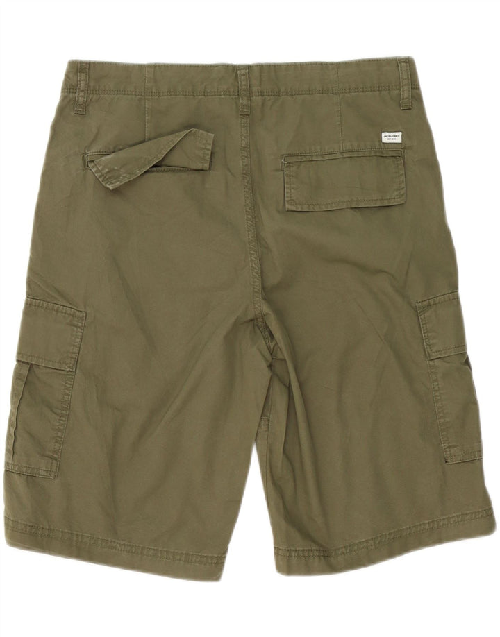 Męskie spodenki cargo Jack & Jones, średnie W32, bawełna khaki
