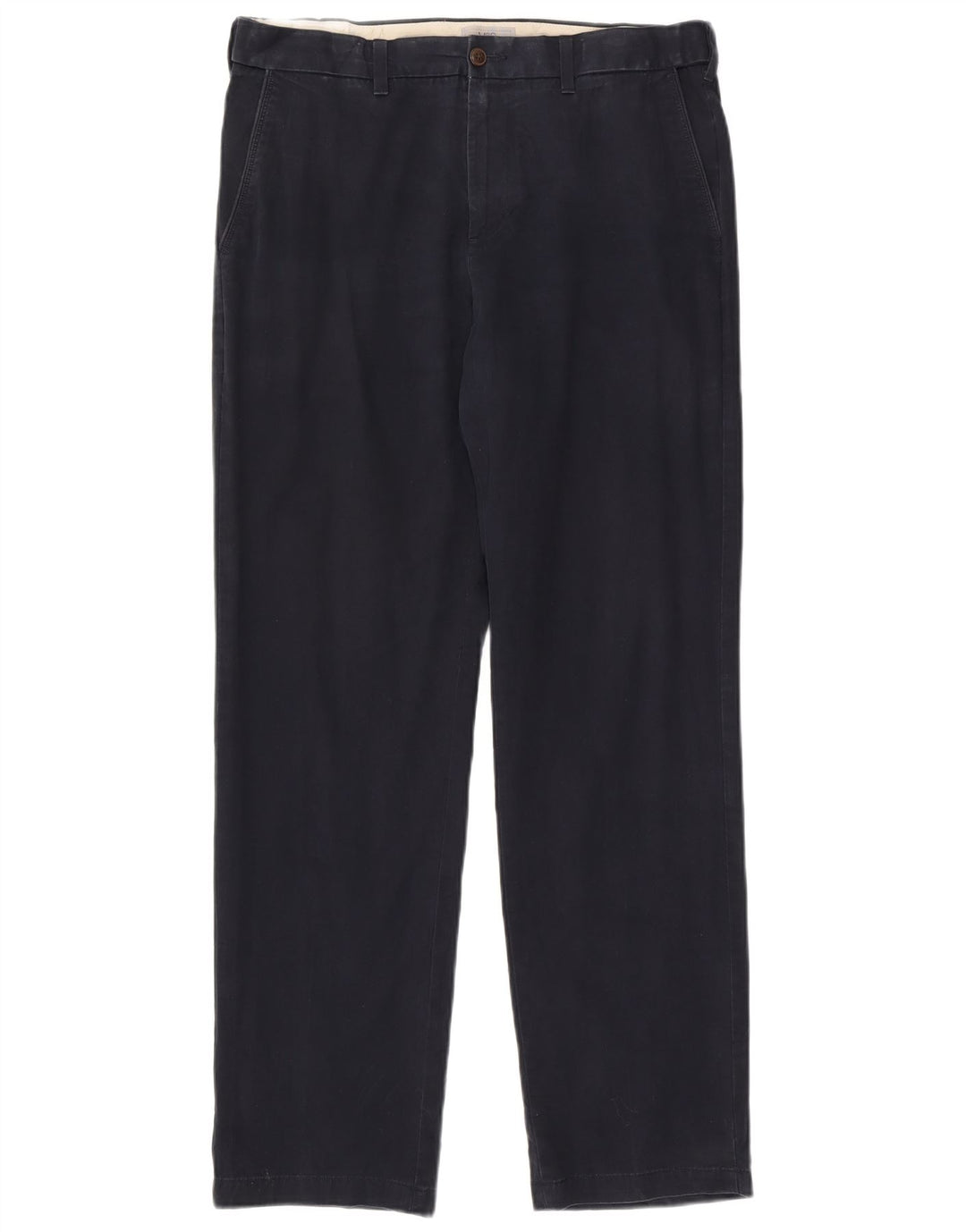 Męskie spodnie typu chino Regular Marks & Spencer W36 L33 Granatowa bawełna
