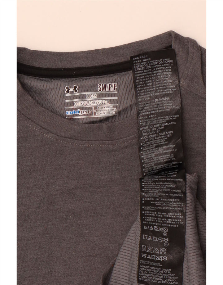 Męska koszulka t-shirtowa UNDER ARMOUR Cold Gear, mała, szara, z poliestru
