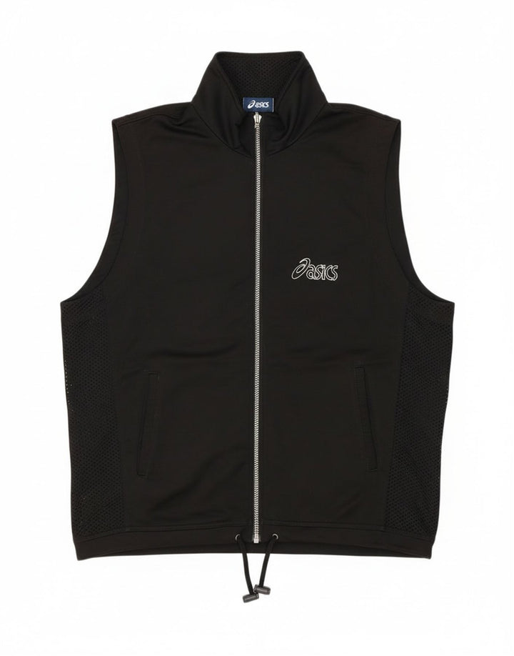 Męska bluza dresowa bez rękawów Asics z grafiką, duża czarna